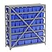 Global Industrial 7 Shelf Steel Shelving with (42) 4