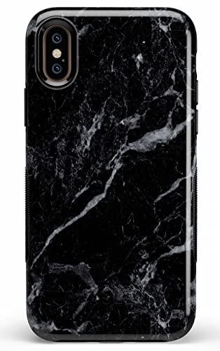 Coque pour iPhone X/XS Casely en marbre noir pour habiller et protéger votre smartphone