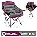 Northroad Oversized XL Padded Camping Chair w/Cell Phone Holder, Large Camp Lounge Chair, Foldable Lawn Chair w/Cup Holder,Carry Bag for Outdoor Hiking, Beach, Picnics, Heavy-Duty 400-lbs Capacity