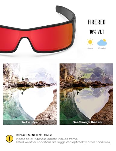 Image of BLAZERBUCK Anti-salt Polarized Replacement Lenses for Oakley Batwolf OO9101 Sunglass