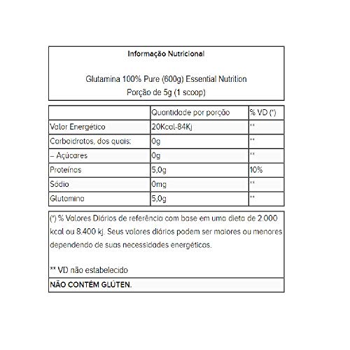 L-Glutamina 600g - Essential Nutrition