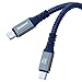 Aowzovi USB C to USB C Cable 240W PD 3.1 Gen2 Fast Charging Cable for MacBook Pro/Air, Galaxy S21/S20/Note 10/10+/S9/S8/Note 9, iPad Pro, Transfer Data 6.6ft (1, Black, 6.6FT)