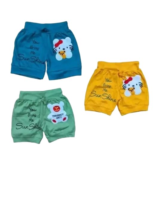 Kids Clothing' Girls Cotton Summer Shorts Soft & Breathable Casual Elastic Waist Comfort Fit_Pack of 3 Multicolor_13 - Review, Price and Buying Guide