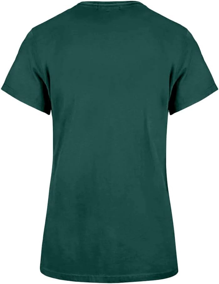 47 Brand MLB Women's Team Color Undertone Franklin Arched Wordmark Primary Logo Short Sleeve Baseball Fashion T-Shirt