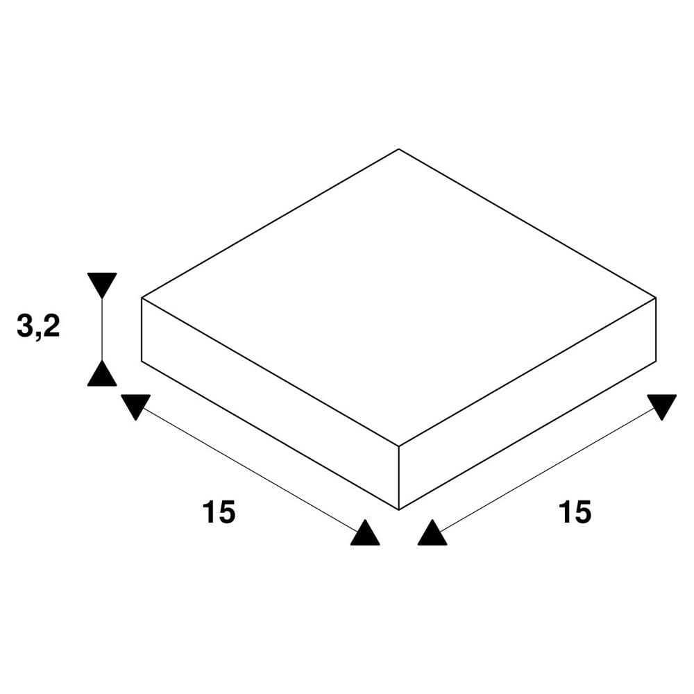 SLV EUTRAC conector en L, toma de tierra exterior/blanco