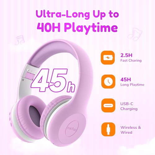 EarFun K2 Kids Bluetooth Headphones for School, Kids Headphones with Mic by EarFun - Used condition - Image 3