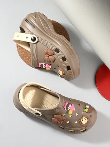 Image of DOCTOR HEALTH SUPER SOFT Women's Cartoon Charm Clogs | Lightweight EVA Slip-On Sandals | Breathable Anti-Slip Casual Garden Shoes for Boys Girls Indoor Outdoor Everyday Wear