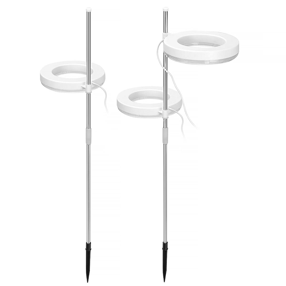 HaiMa Led Grow Light Lampe De Croissance Annulaire Des Plantes 5V 2 Irradiation De L’Anneau Sans Angle Mort - Rouge Bleu Blanc Double Anneau