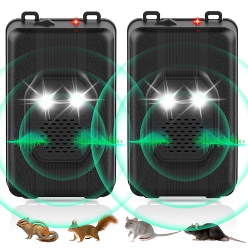 Répulsif pour rongeurs de voiture sous le capot par ultrasons et stroboscope 3 blocs