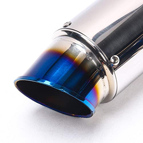 Linekong Motorcycle Universal Slip on Exhaust Silencers Mufflers Compatible with Grom ATV Dirt Bike Street Bike Scooter Exhaust With Pipe Diameter 38mm-51mm (BR0563868) - Thumbnail 3
