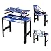 homelikesport Mesa Multijuegos 5 En 1 Mesa de Futbolin Mesa Billar Mesa Pingpong (Mesa Billar Futbolín Pingpong Bacloncesto y Hockey) Deportes y Interes