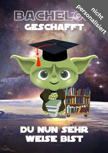 Bestandene Prüfung - DinA4 Karte als Glückwunsch zum Master Abschluss Geschenk auch zum Bachelor oder Anlässe, wie: Examen/Promotion/Matura als Arzt, Doktor oder Jurist | personalisierbar