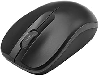Dynamode Wireless Mouse with Mini USB Receiver - Optical Cordless Mouse for Laptop, Computer, Macbook, Gaming, Working - 2.4Ghz Small Silent Black Portable Mouse Up To 10m with USB Adaptor