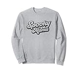 spooky mama halloween vibes stagione spettrale retro groovy felpa