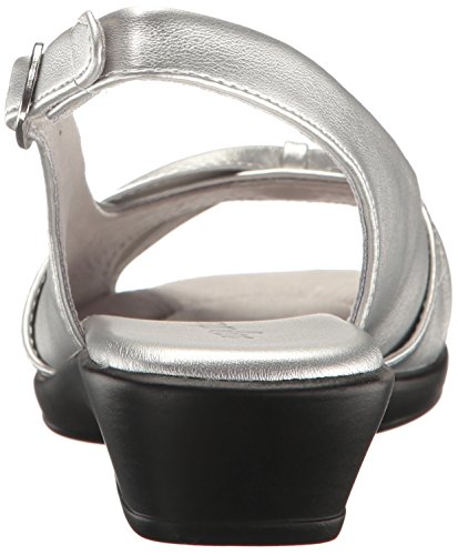 Easy Street Women's Fantasia Heeled Sandal, Silver, 8 M Us #TOP2