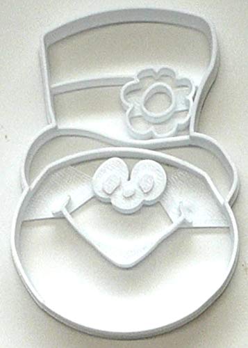 YNGLLC Frosty Themed Snowman Face Head Movie TV Character Christmas Cookie Cutter Made in USA PR2901