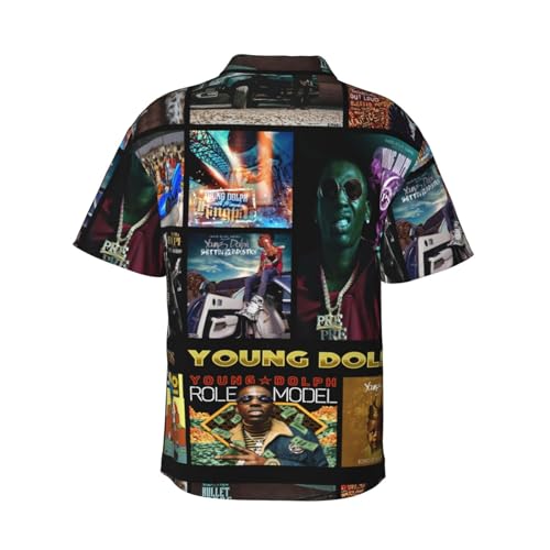 Hawaiian Tshirt for Young 2016 Dolph T-Shirt Man's Retro Short Sleeve Lapel Collar T-Shirt3
