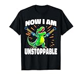 Now I Am Unstoppable T-Rex Funny Dinosaur Claws T-Shirt