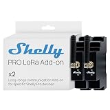 Shelly Pro LoRa Add-on – Modulo LoRa Lungo Raggio per Dispositivi Shelly Pro, fino a 5 km, 868 MHz, Connettore SMA, Guida DIN, IoT, Smart Building, Agricoltura e Automazione Industriale (2 Pezzi)