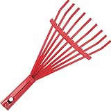 YARNOW Stahlrechen Ersatz mit Acht Zinken für Laub und Grasschnitt im Garten und...