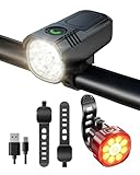 Amazon Maraiss Rechargeable Front and Back Bike Lights Set - 9 LED, IP65 Waterproof Bike Light, Lightweight with 8-Hour Prolonged Running Time, Ideal for Road & Mountain Night Riding #ad