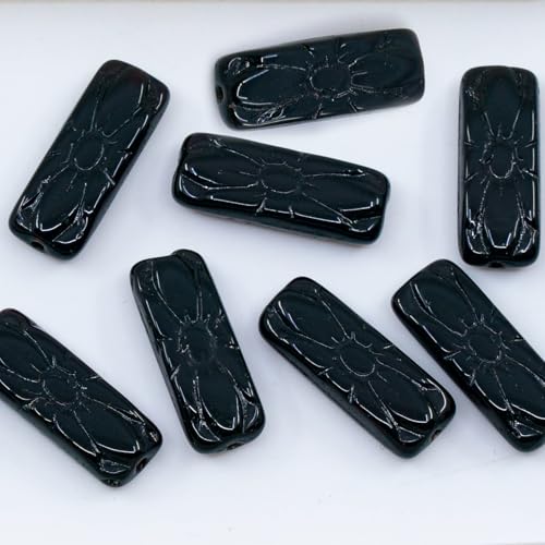 Outlet 10 Grams Flower Rectangle Beads, 20 x 8 mm, Transparent Red (90120), Glass, Czech Republic