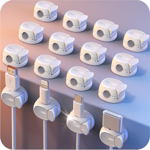 16Pack Cord Organizer [Dual Spring & Clasp] [Max Stability] Cable