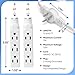Twin Extension Cord Power Strip - 12FT Dual Extension with Flat Wall Plug, Split Extension Cord with Multiple Outlets,Double Head Outlet for Behind Bed, Couch,Indoor Flush Design(White)