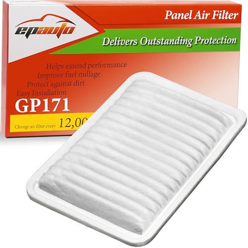 EPAuto GP171 (CA10171) Engine Air Filter, Replacement for Toyota Camry L4 Gas (2007–2017), Venza...