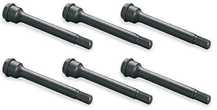 TONE Impact Long Hexagon Socket 4AH-06L-6S Insertion Angle 0.5 inches (12.7 mm) (1/2 mm), 2 Side Width: 0.2 inches (06 mm), Pack of 6