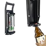 Abridor de tapas de cerveza integrado y trituradora de botellas de plástico: Diseño único con un agujero en la parte superior, es una herramienta ideal para pequeñas botellas de plástico (dentro de 20 cm).
