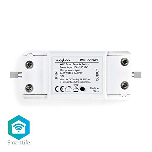 Nedis Intelligenter Schalter mit WLAN-Kapazität, 10 A., weiß