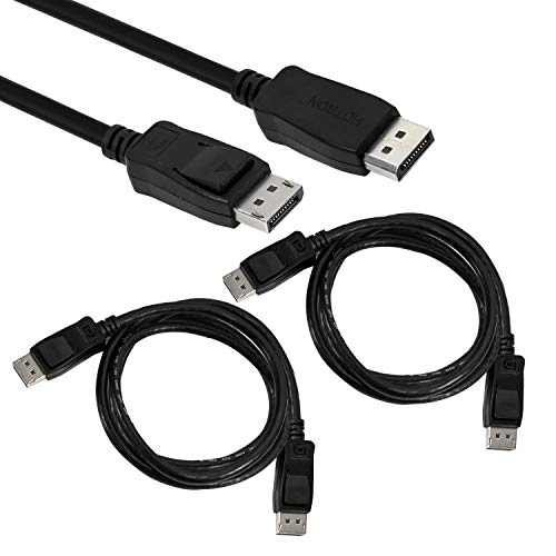SaiTech IT 2Pack 6 Feet (1.8M) DisplayPort to DisplayPort 6 ...