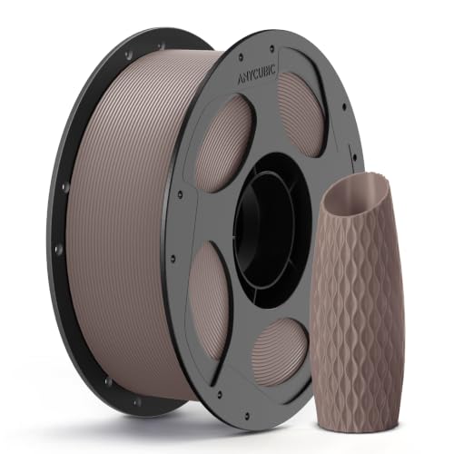Image of ANYCUBIC PLA 3D Printer Filament, 3D Printing PLA Filament 1.75mm Dimensional Accuracy + /- 0.02mm, 1KG Spool Reusable (2.2 lbs), Brown