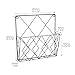 Imagen de QWORK® Revistero de Pared de Metal 26 x 25 cm