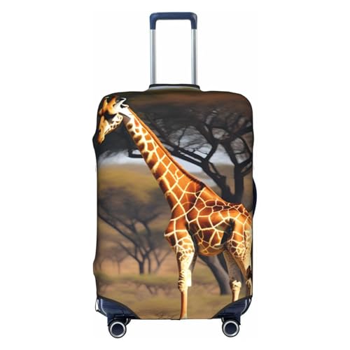 Housse de valise girafe blanche pour repérer votre grand bagage à l'aéroport