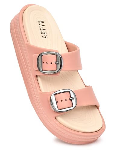 Image of SUPER SOFT Comfortable with Adjustable Strap Flip-Flops Women's & Girl's Cushioned |Waterproof Anti Skid & Lightweight OUT Door & IN Door Slipper BBINDIGO2