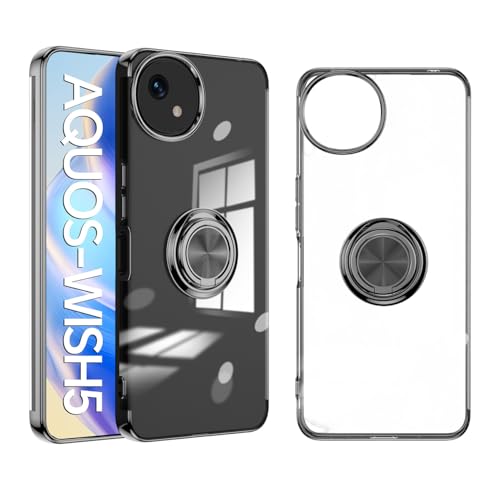 �ySuumii�zAQUOS wish5 SH-52F �Ή� �P�[�X �N���A �����O�t�� 360°��]�X�^���h �� �RMIL�K�i �ϏՌ� Sharp �V���[�v �A�N�I�Xwish5 �J�o�[sh52f �J�o�[ �y�� ���^ �l�C aquoswish5�X�}�z�P�[�X 