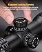 CVLIFE 2-10x32 MPVO AO Rifle Scope with Locking Turret, 5 Levels Red & Green Illuminated Reticle, Parallax Adjustment, Second Focal Plane, 30mm Offset Scope Mount