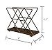 OwlGift Copper Modern Geometric Triangle Metal Wire Upright Napkin Holder
