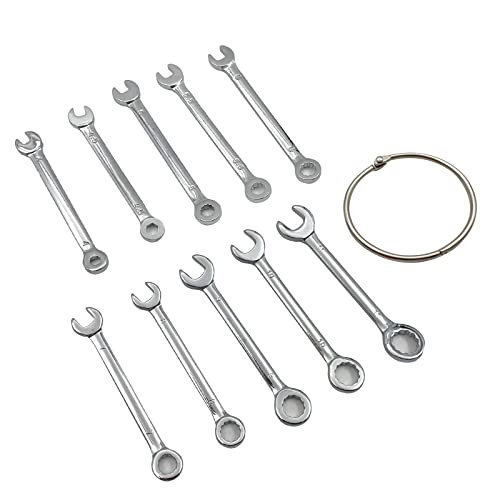 Qyqrqf Mini Wrench Set Open End Wrench Combination Wrench Sets With Chain Ring Metric Type Wrenches (10Pcs) #TOP1