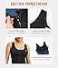 Junlan Waist Trainer for Women - Sauna Suit Women Full Boday Sauna Shirt for Working Out(Black, Large)