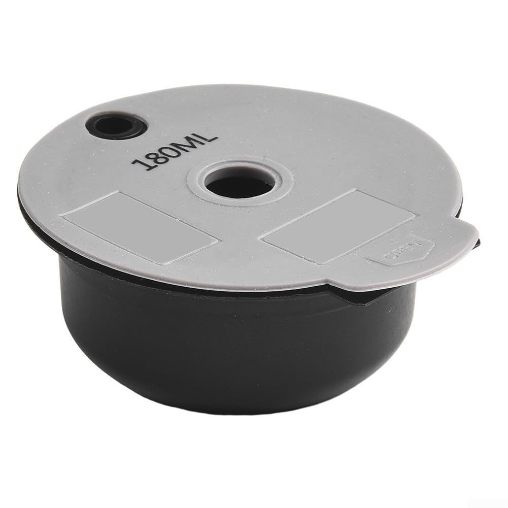 Filtro de cápsulas de café reutilizable para máquinas Bosch, cápsula de café con tapa de silicona y cepillo de limpieza, malla densa para un sabor rico