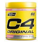 C4 Original Beta Alanine Sports Nutrition Bulk Pre Workout Powder for Men & Women | Best Pre-Workout Energy Drink Supplements | Creatine Monohydrate | Strawberry Margarita | 60 Servings