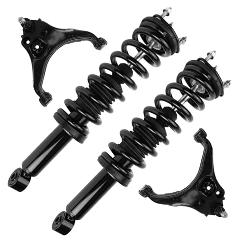 Image of Detroit Axle - RWD Front Struts Kit for 2015-2020 Chevrolet Colorado GMC Canyon, 2 Struts with Coil Spring 2 Lower Control Arms with Ball Joint 2016 2017 2018 2019 Replacement Suspension Kit