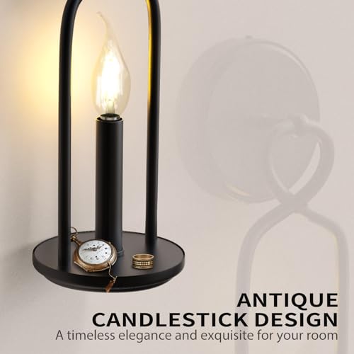 Hymela HYMELA4H9106101 V06 Vintage Candle 1-Light Wall Sconce thumb #1