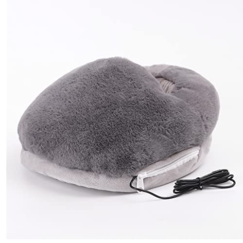 Coussin chauffant pour pieds en peluche douce, parfait pour le télétravail