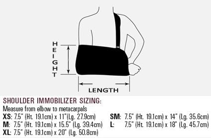 501-XL Immobilizer Shoulder Black XL Part# 501-XL by Hely & Weber Qty of 1 Unit