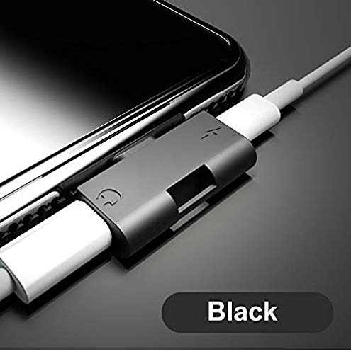 Shadow Securitronics Dual Port Charging Adapter 1st time in India Metal Moulded Dual Port Adapter and Connector with Keychain Hanging Hole - Black