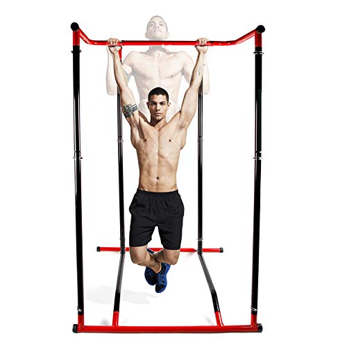 ISE Power Tower Panca Palestra Multifunzione, Stazione Palestra Con Sbarra Trazioni Chin Up Pull Up Workout Dip Bar A Casa Max 150kg Sy 4006 - Foto 10